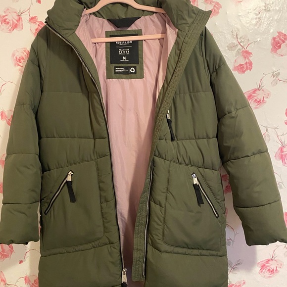Hollister Dark Green Puffer Jacket - Picture 7 of 11